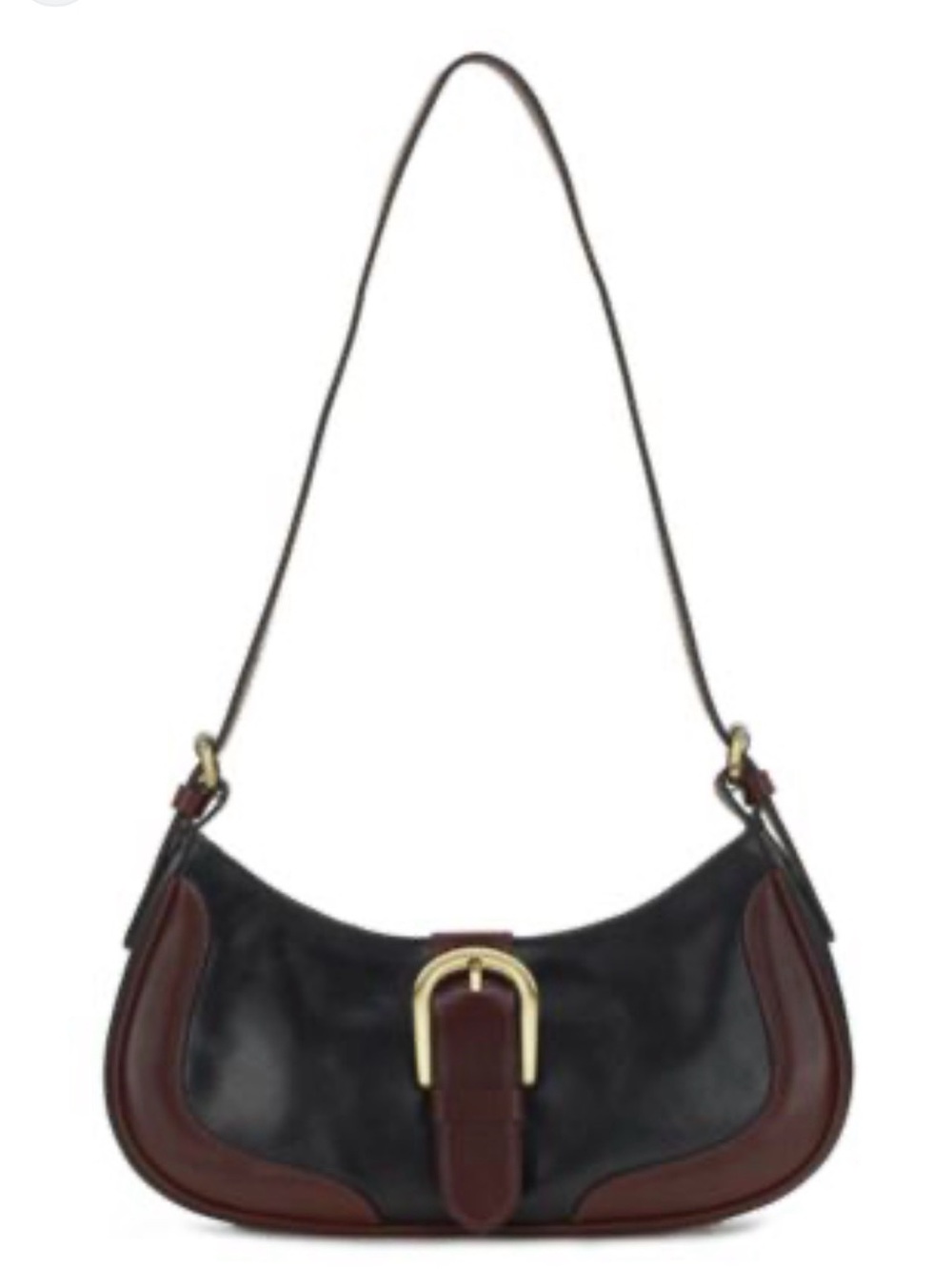 Patricia Nash Valdieri Sm Leather Baguette Slim Shoulder Bag.